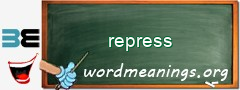 WordMeaning blackboard for repress